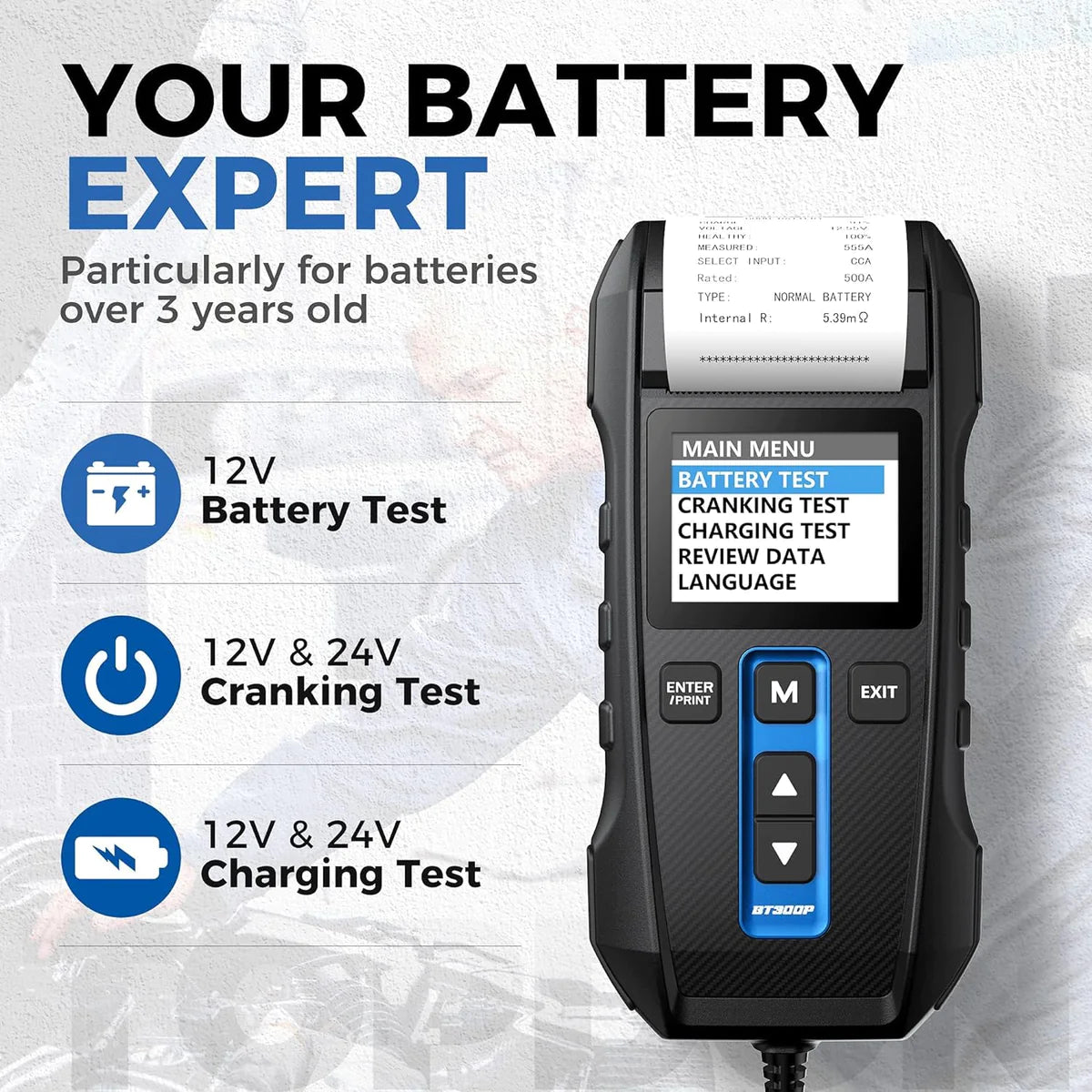 Topdon BT300P Battery testing tool
