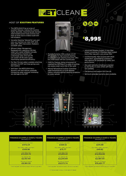 METClean E MK2 2025 UK`s best DPF Cleaning Machine