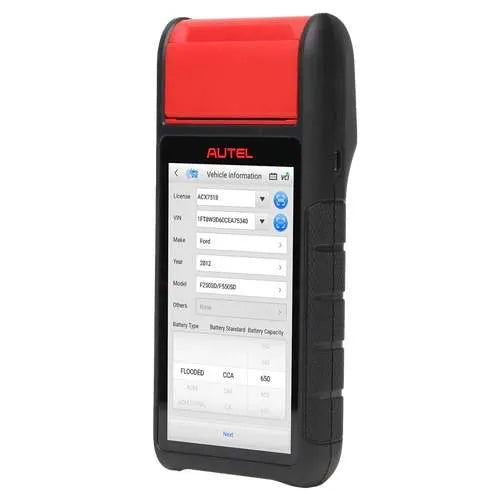 Autel BT608e battery and vehicle diagnostic tool