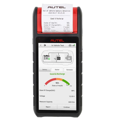 Autel BT608e battery and vehicle diagnostic tool