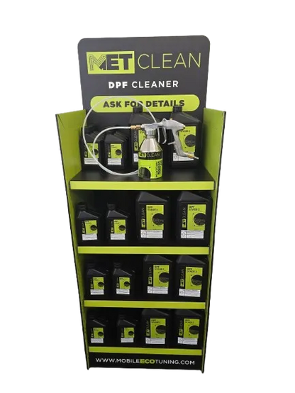 METClean On-Vehicle DPF Cleaning Fluid with Free Stand