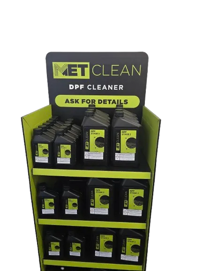METClean On-Vehicle DPF Cleaner Display Stand