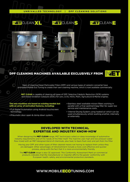 METClean E MK2 2025 UK`s best DPF Cleaning Machine
