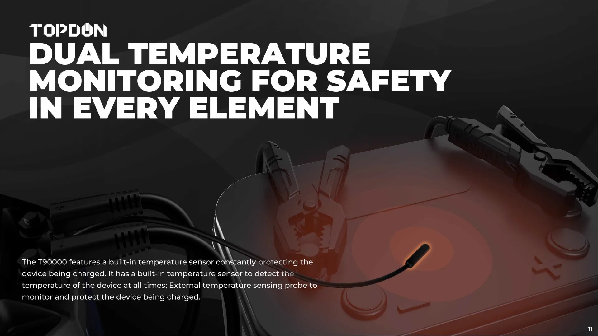 Topdon Tornado T90000 battery support unit